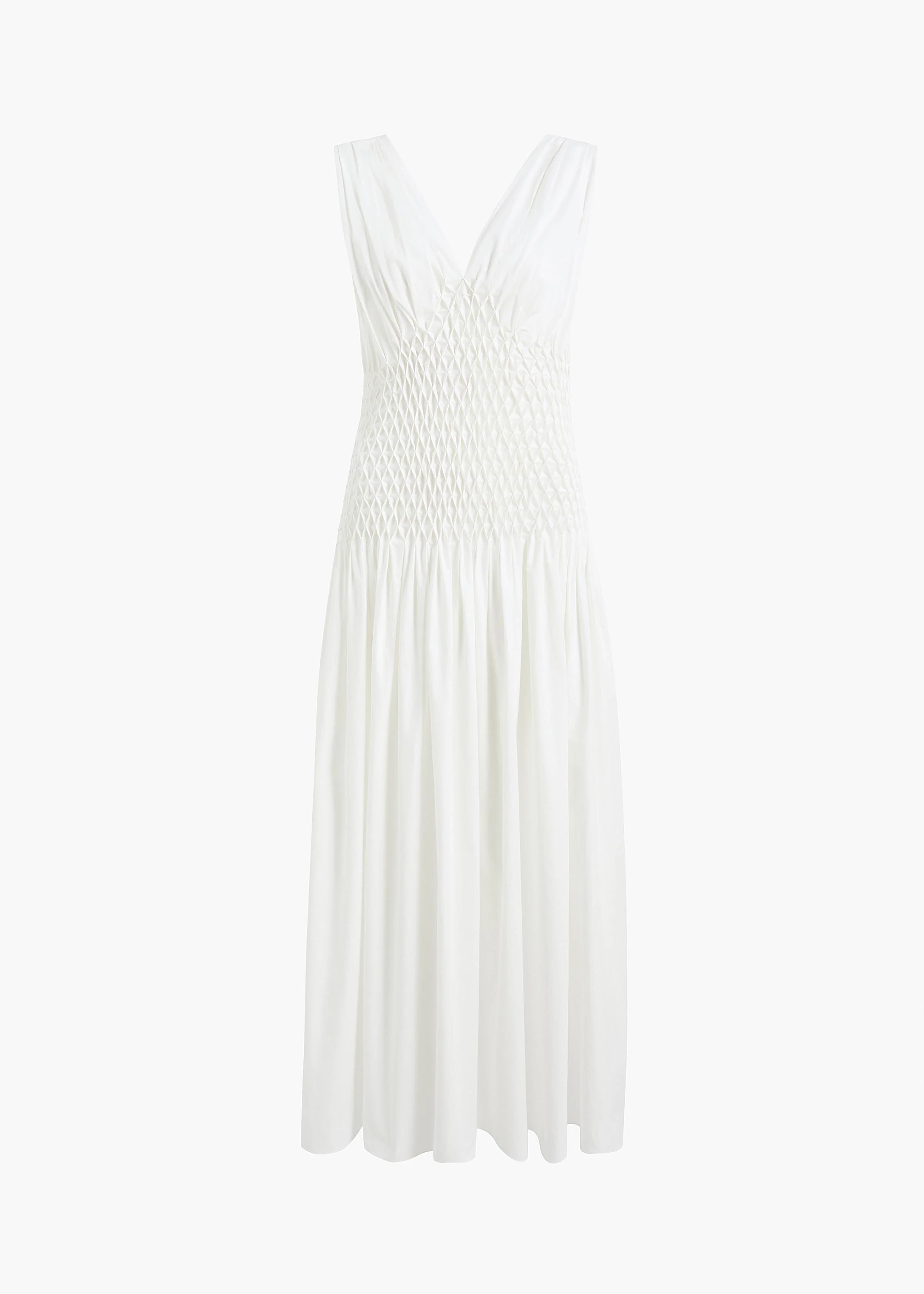 Nola Dress in Chalk Cotton