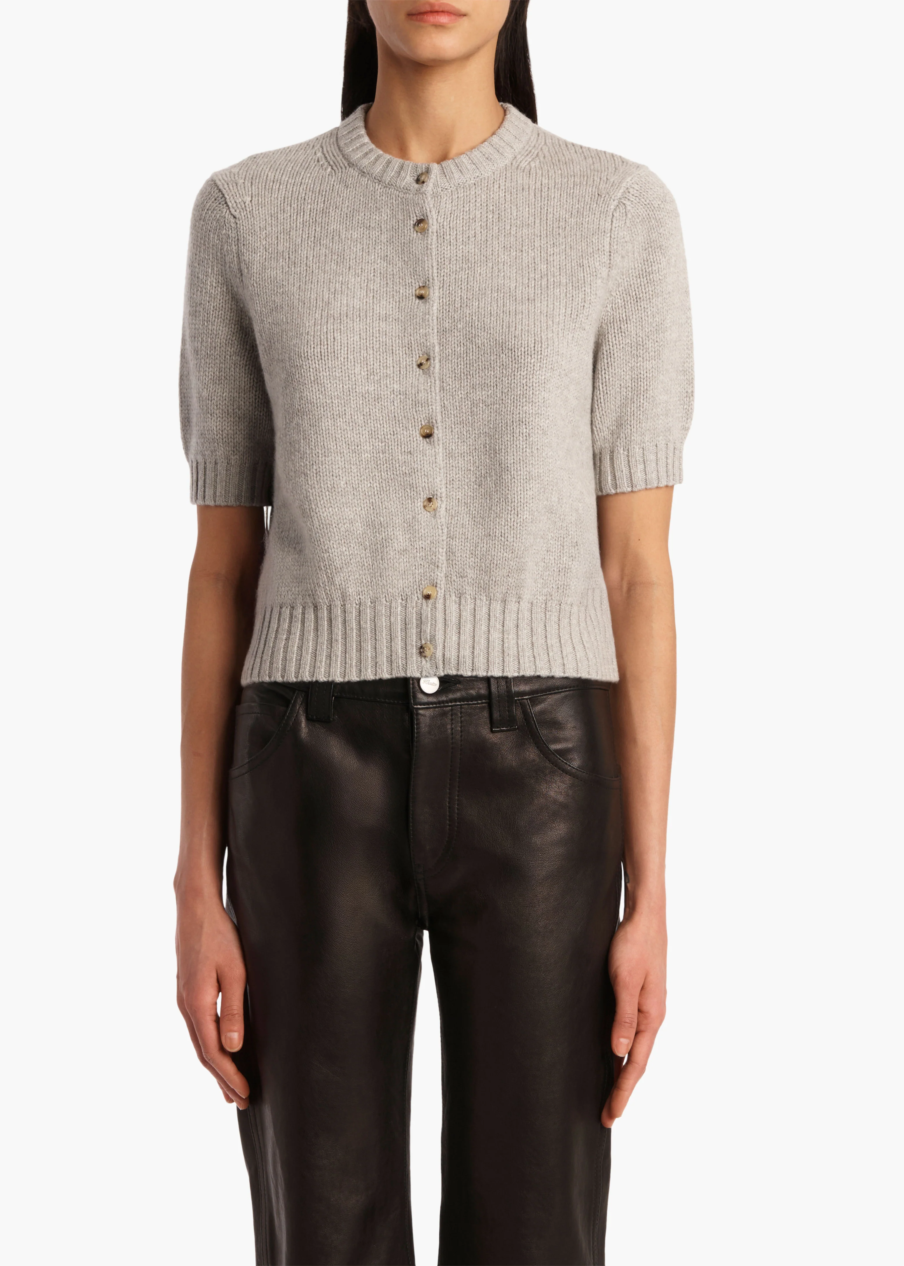 Nora Cardigan in Heather Grey - Image 3