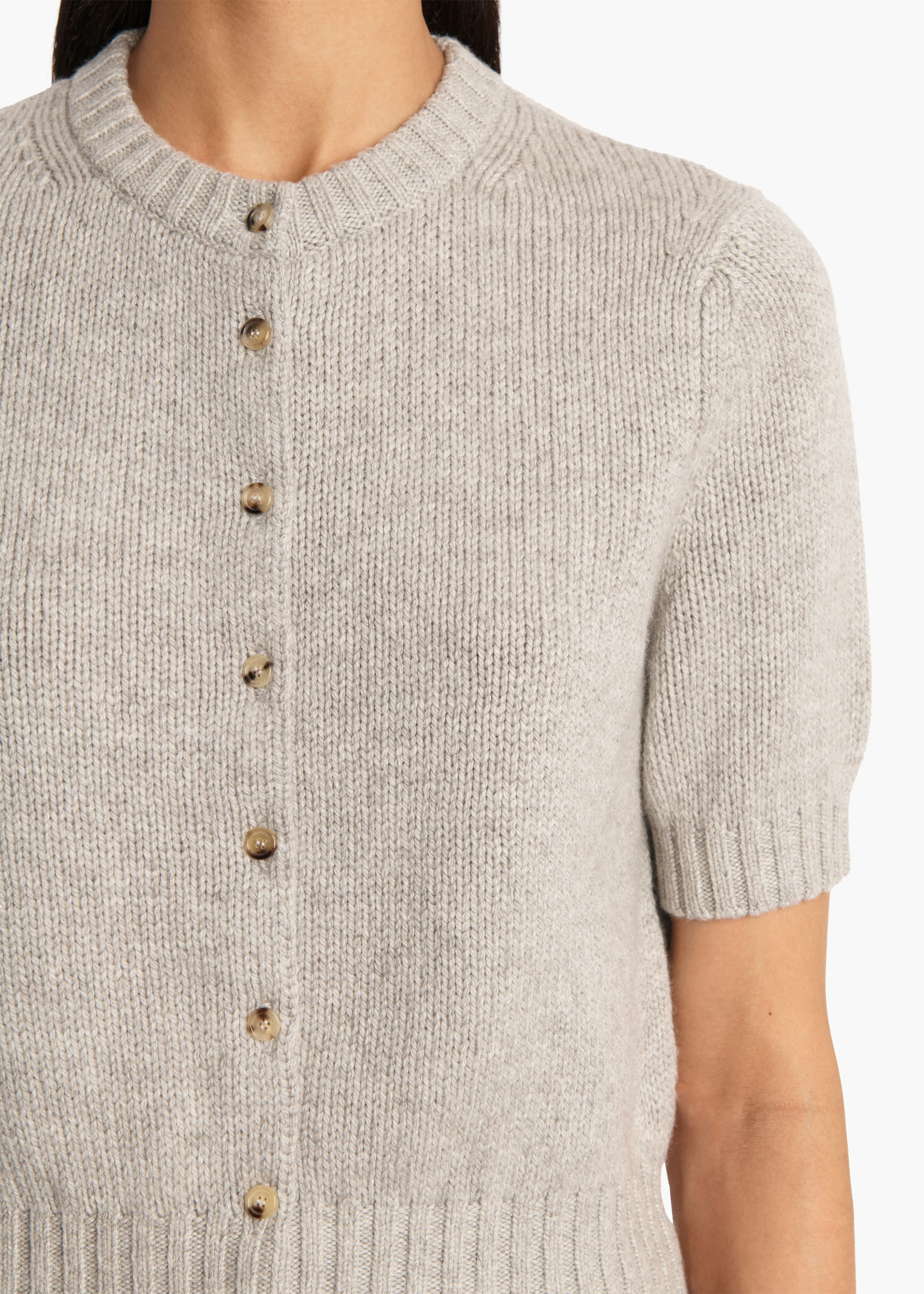 Nora Cardigan in Heather Grey - Image 5