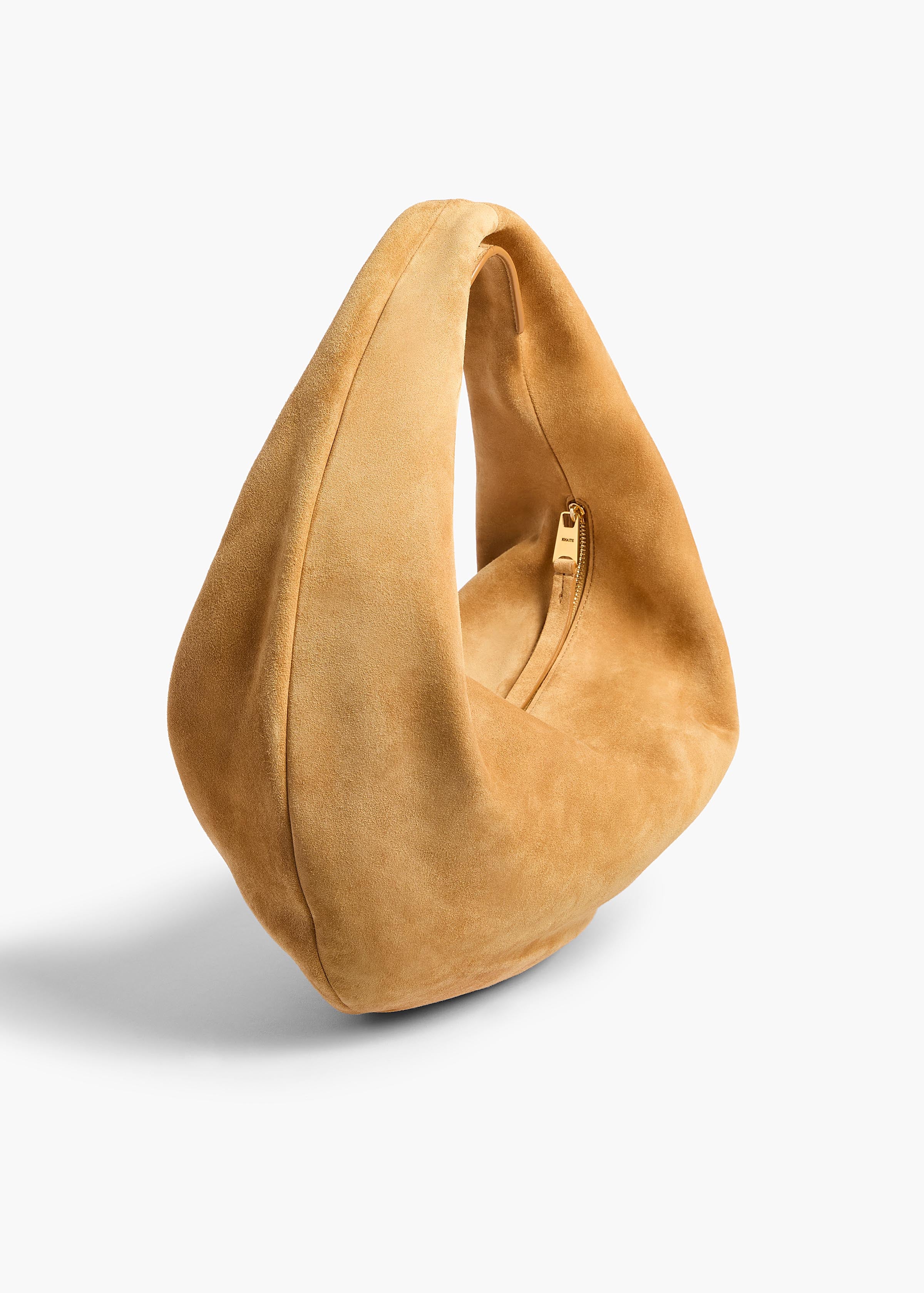 Medium Olivia Hobo in Goldenrod Suede - Image 2