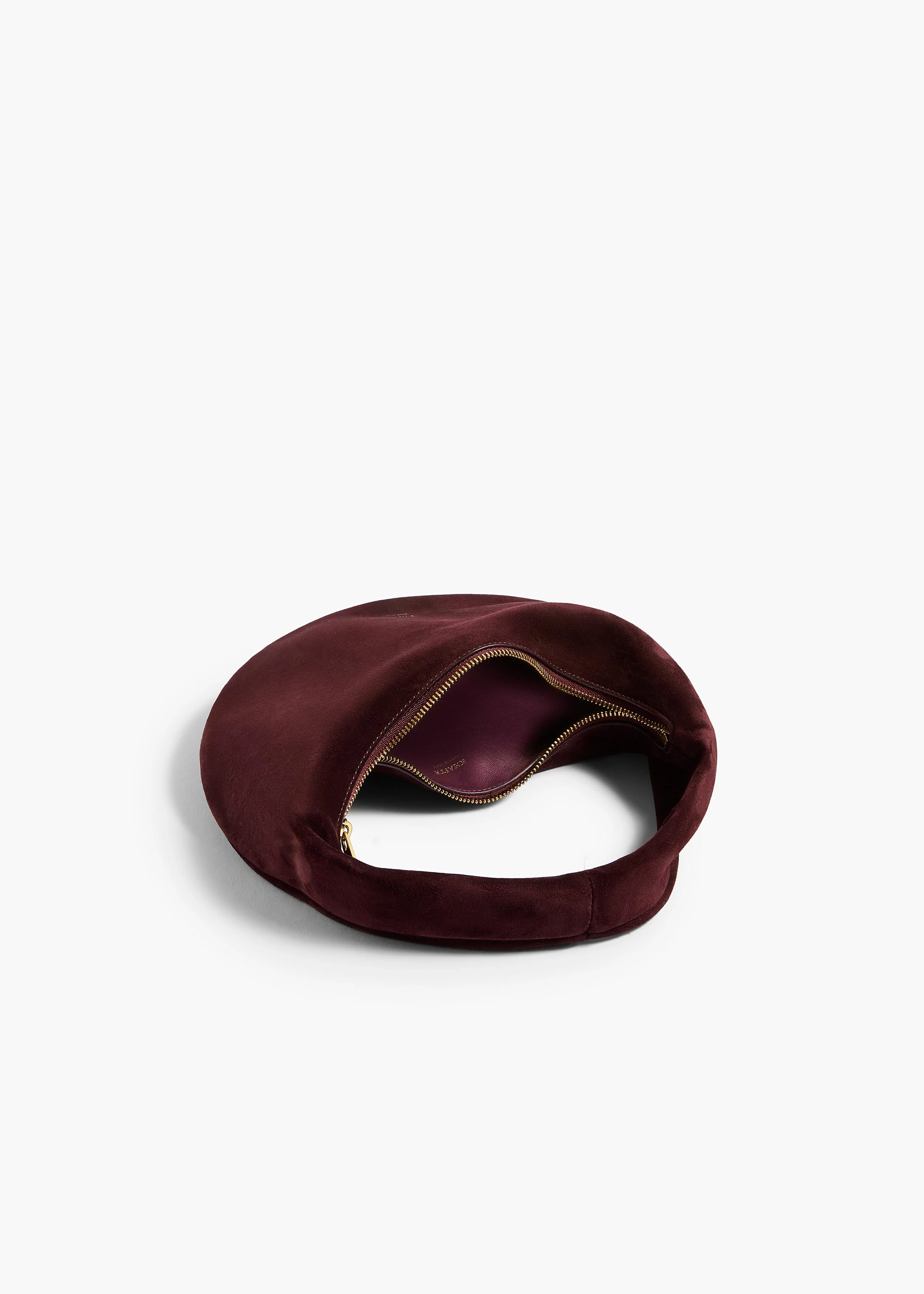 Mini Olivia Hobo in Rouge Noir Suede - Image 4
