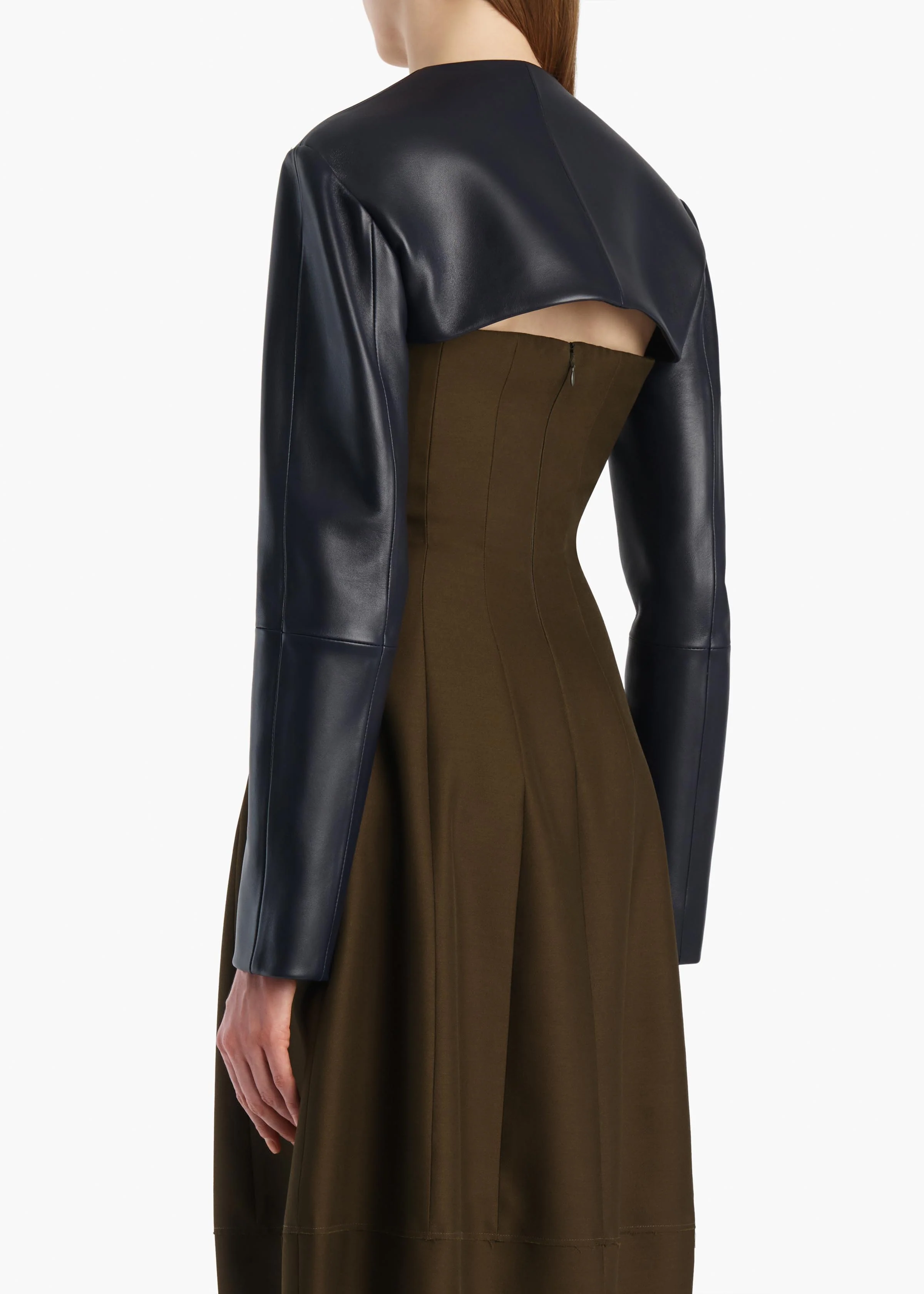 Onno Jacket in Dark Navy Leather - Image 4