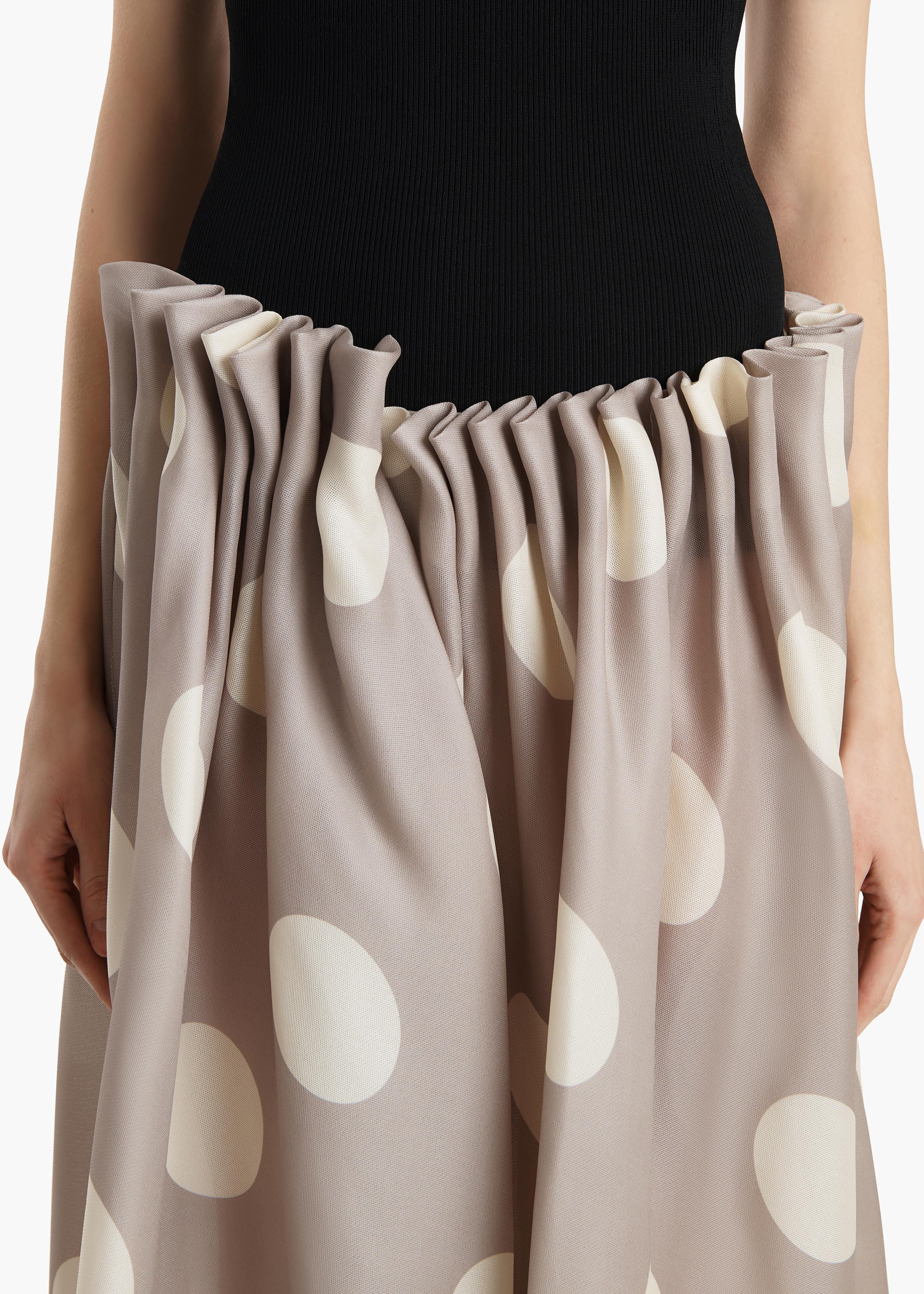 Riley Skirt in Tea Stain with White Dots - Image 5