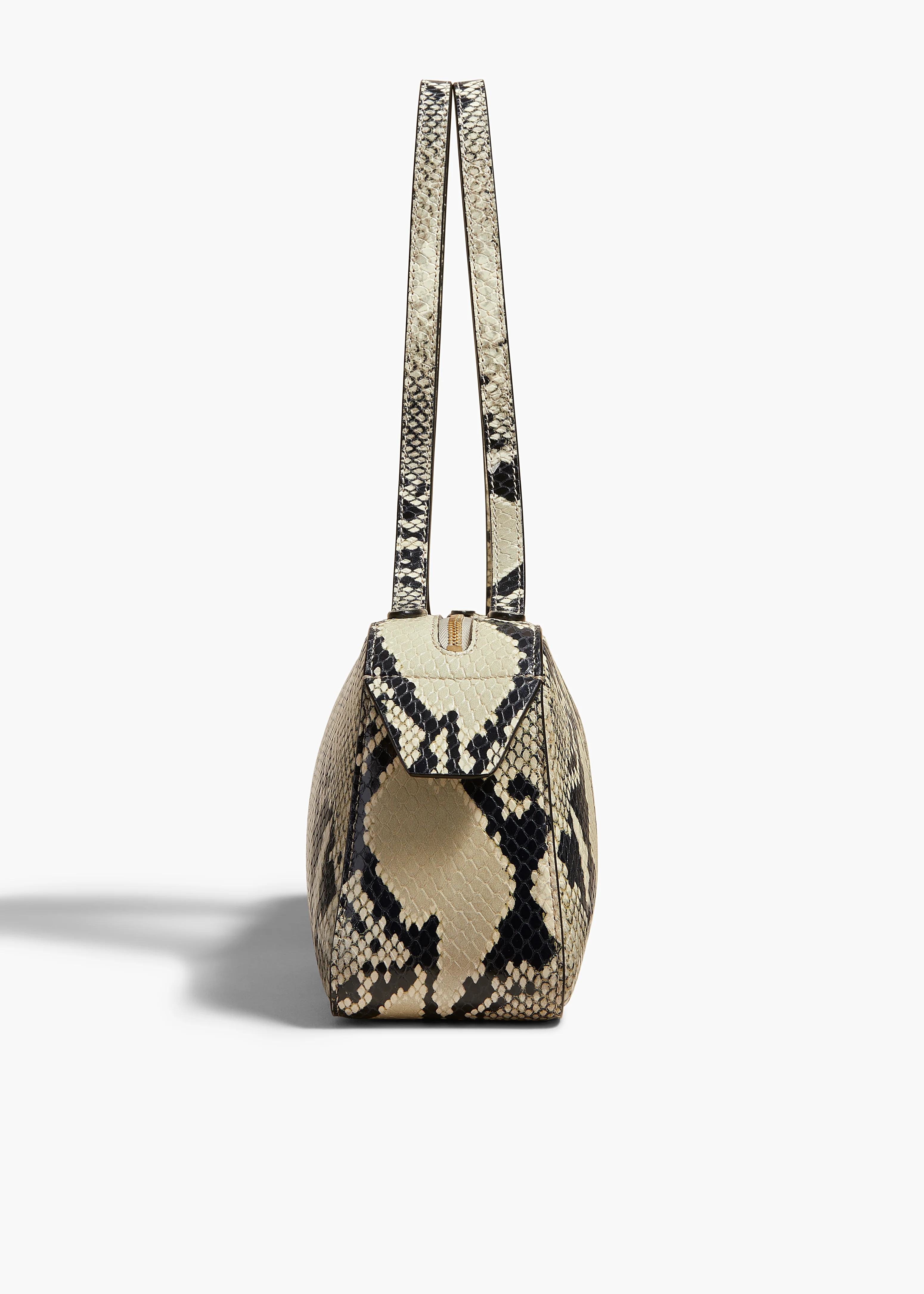 Simona Shoulder Bag in Natural Python-Embossed Leather - Image 4