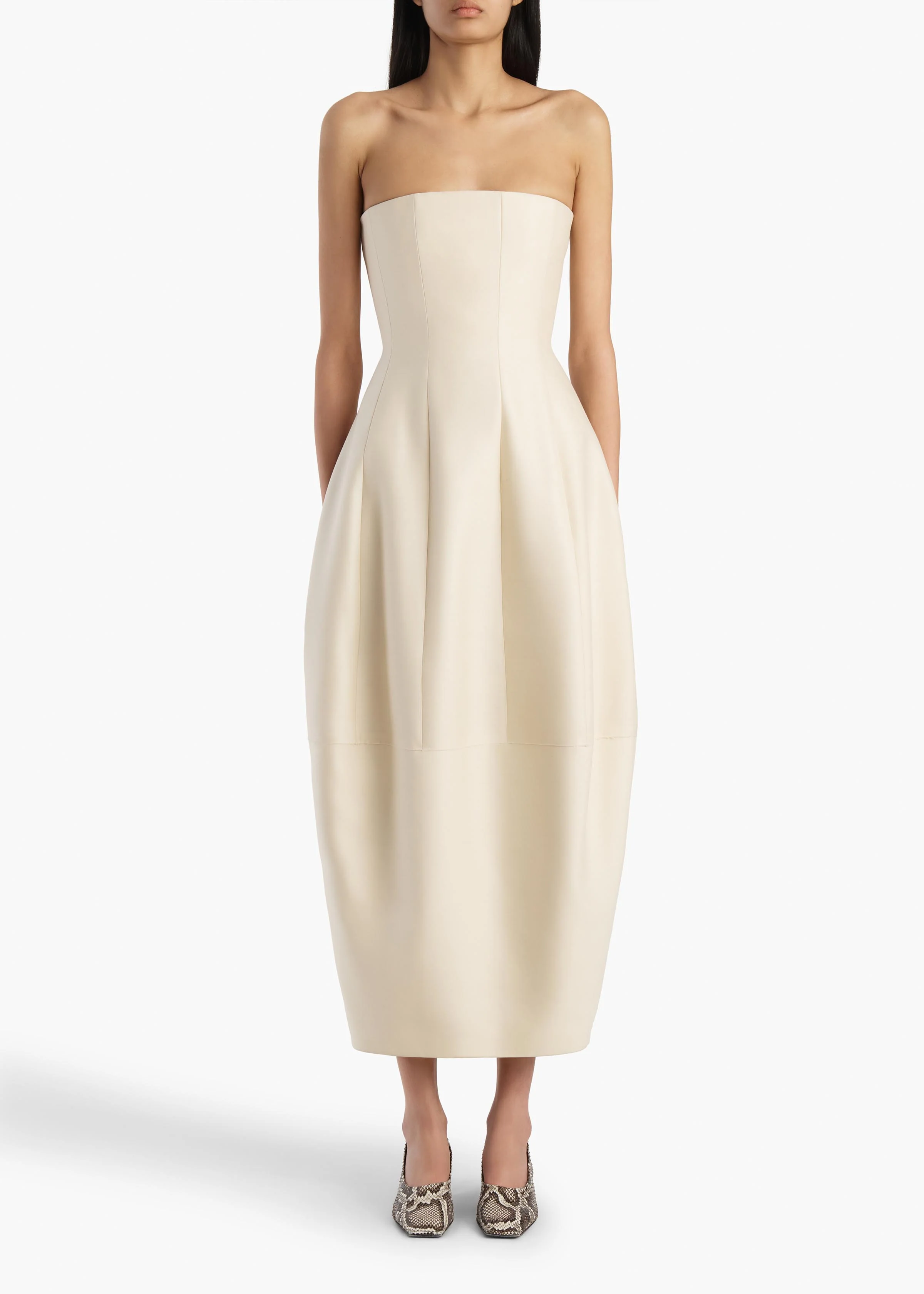 Stela Dress in Ivory Glow - Image 2