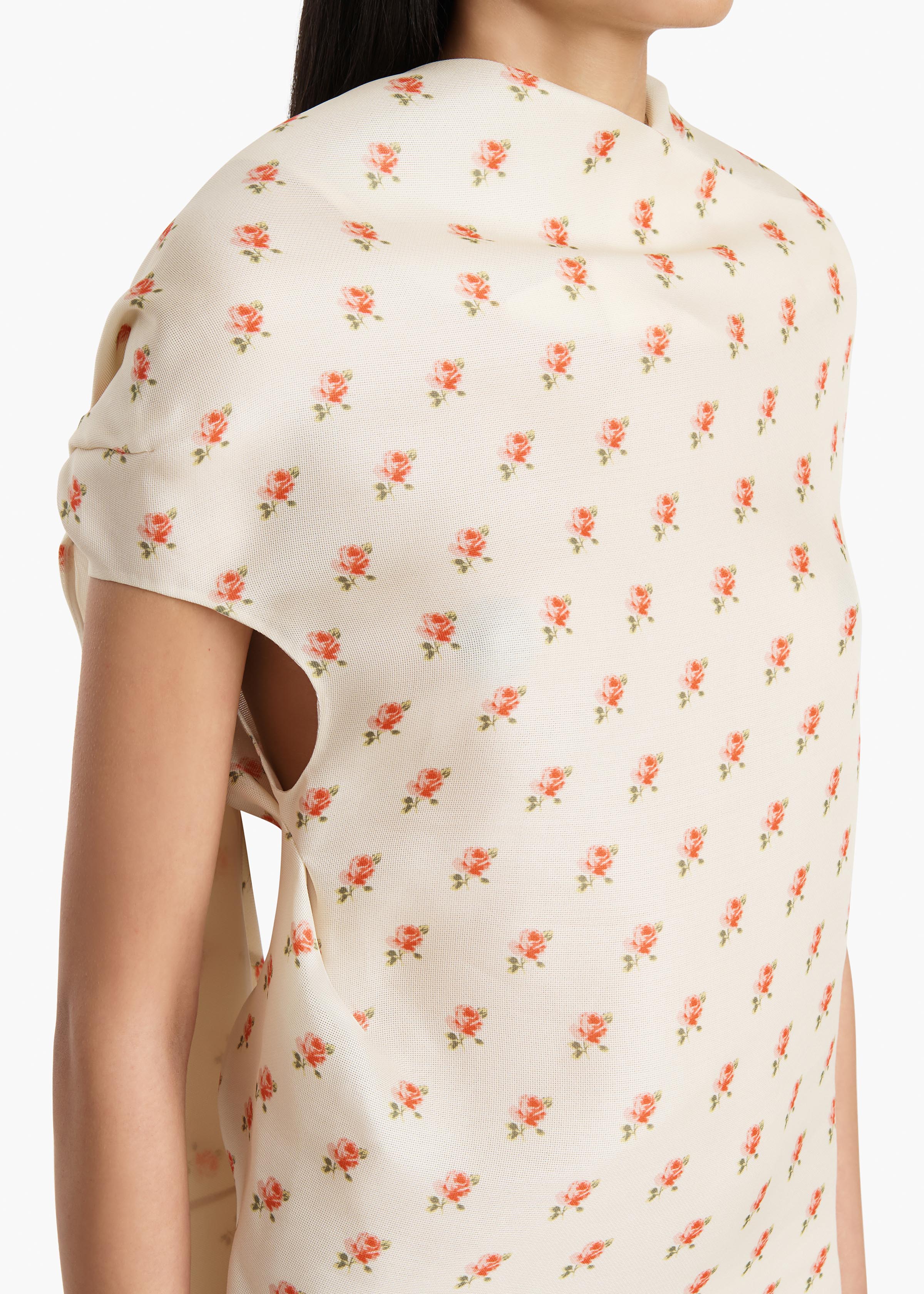 Tatia Dress in Ditsy Rose Print - Image 4