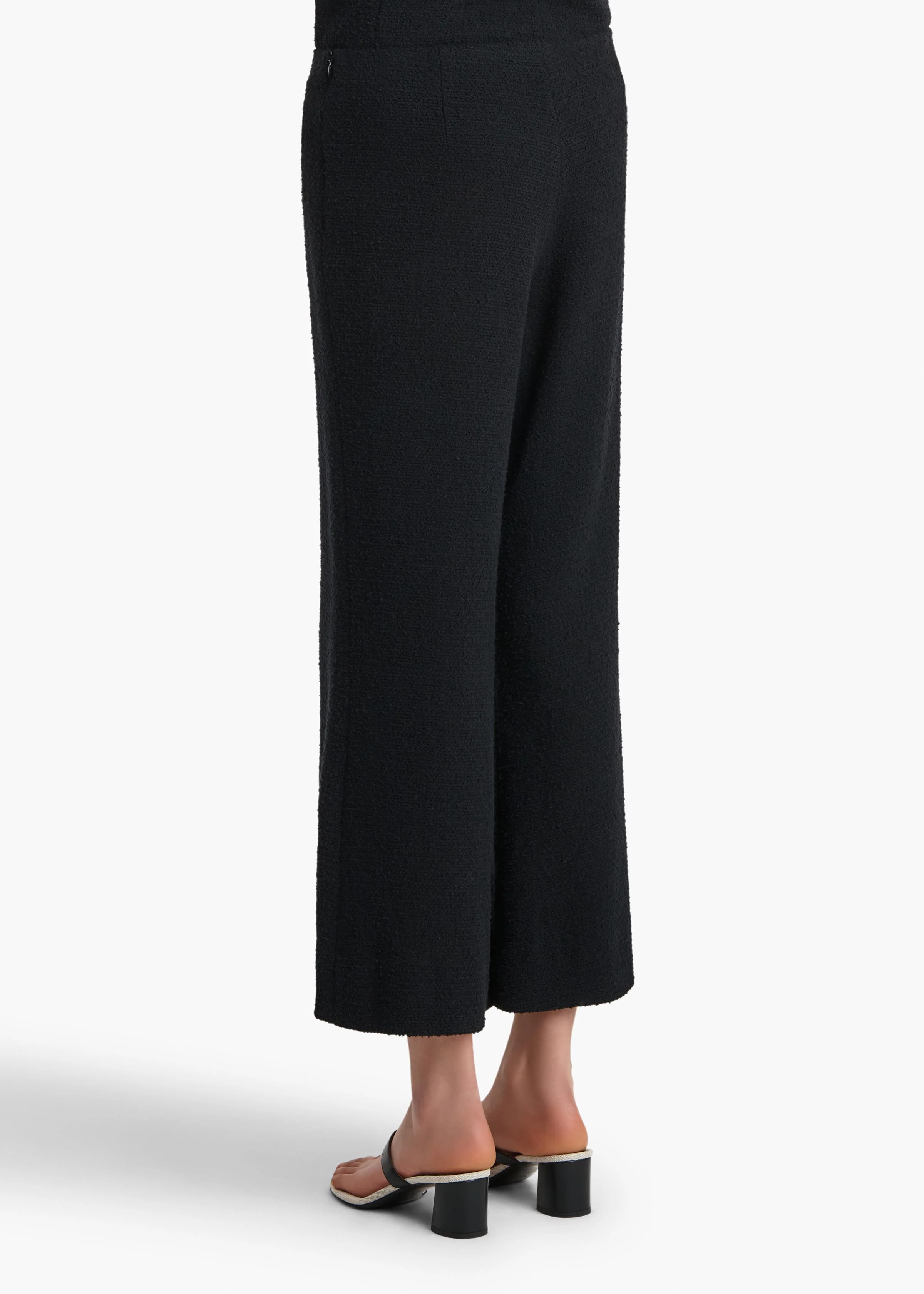 Walter Pant in Black Textured Giro Inglese - Image 4