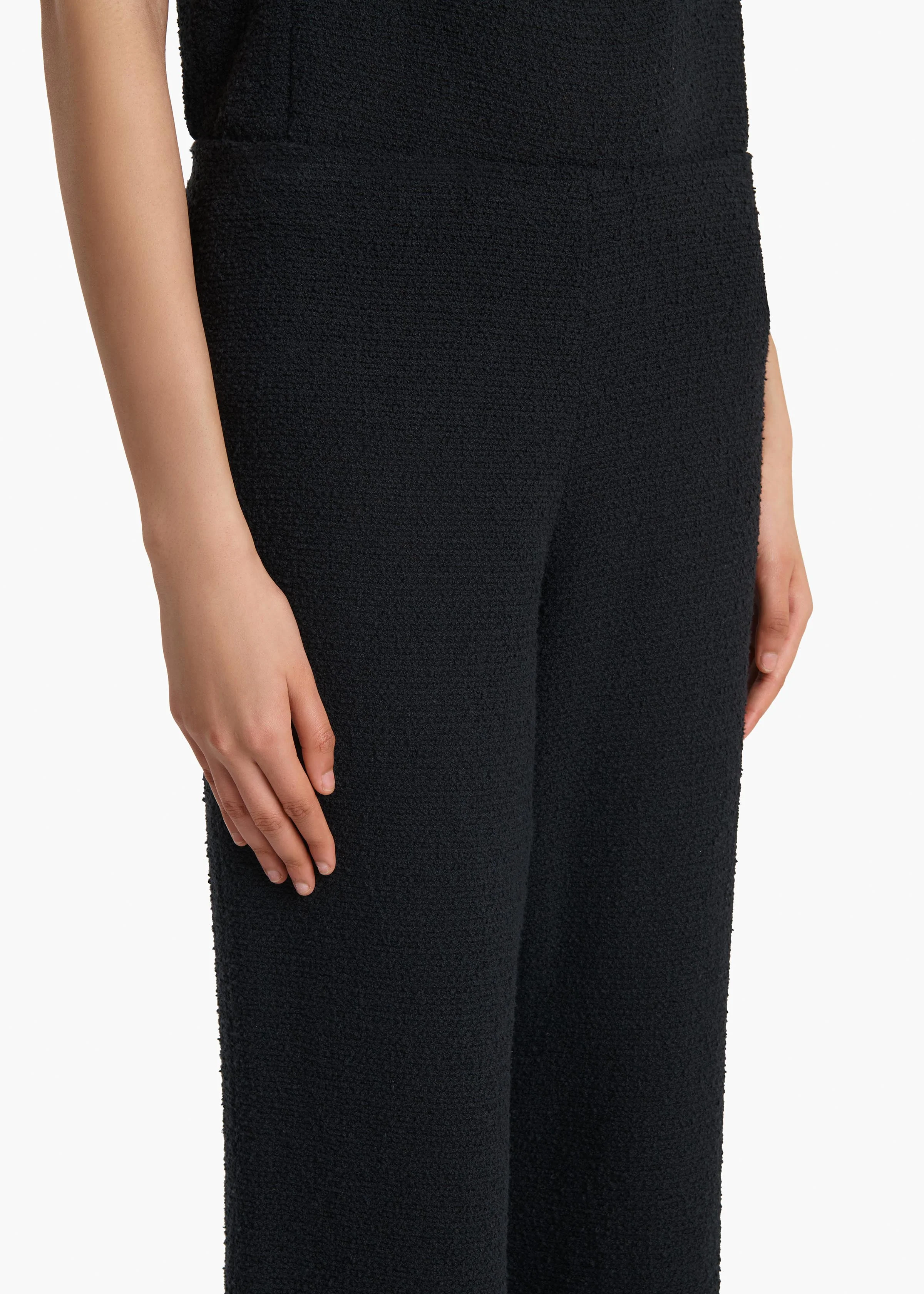 Walter Pant in Black Textured Giro Inglese - Image 5