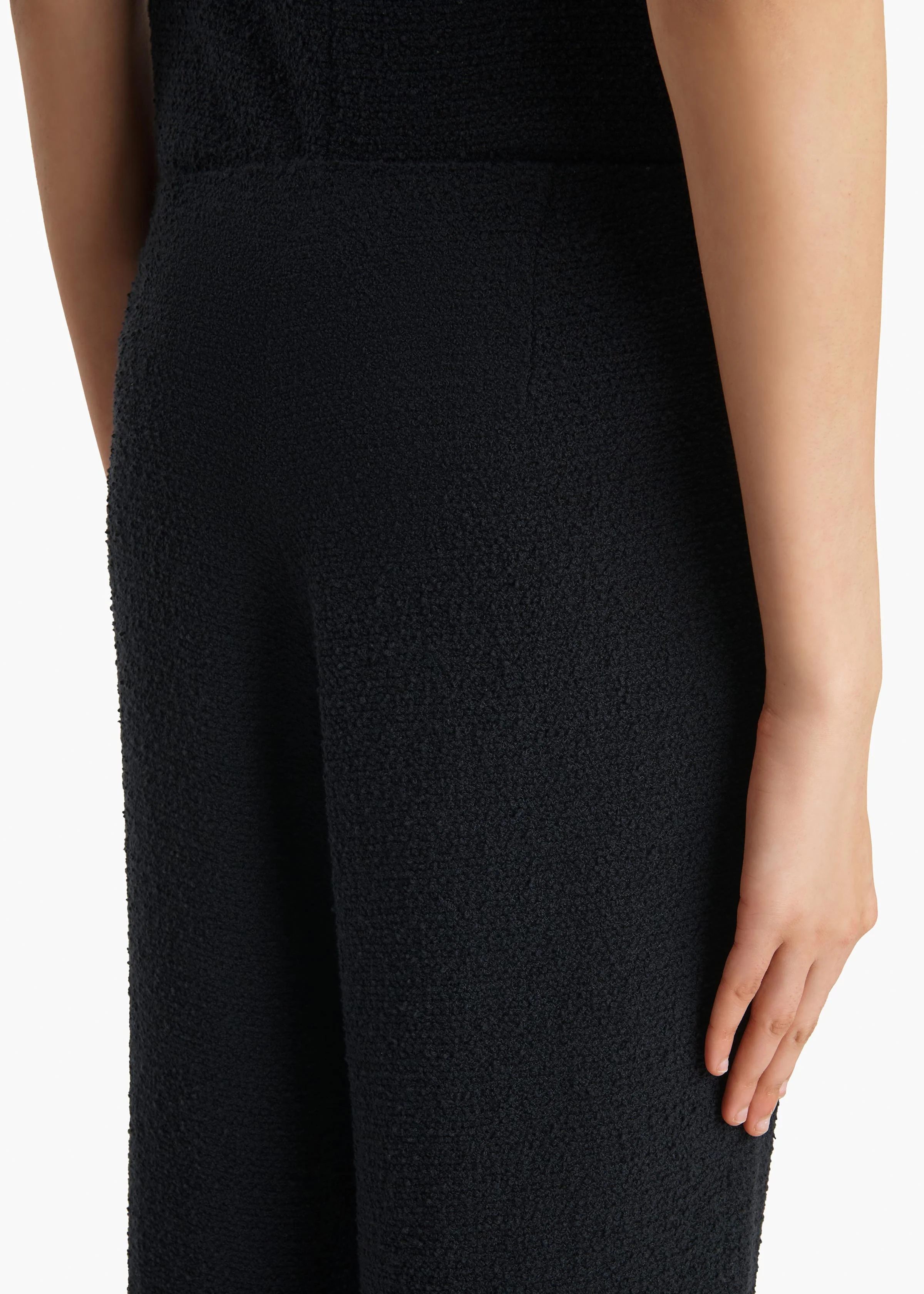 Walter Pant in Black Textured Giro Inglese - Image 6