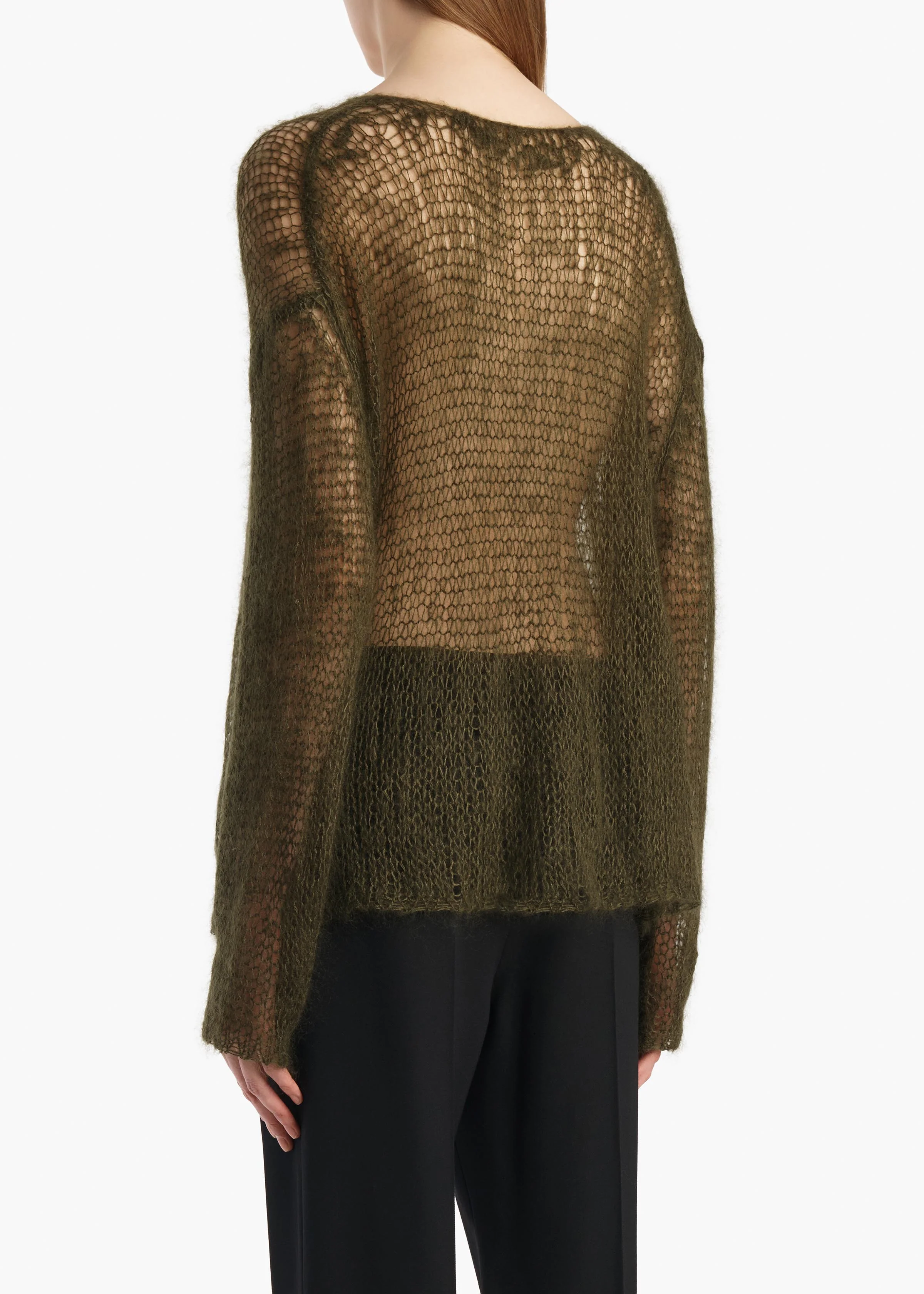 Wendy Sweater in Dark Olive - Image 4