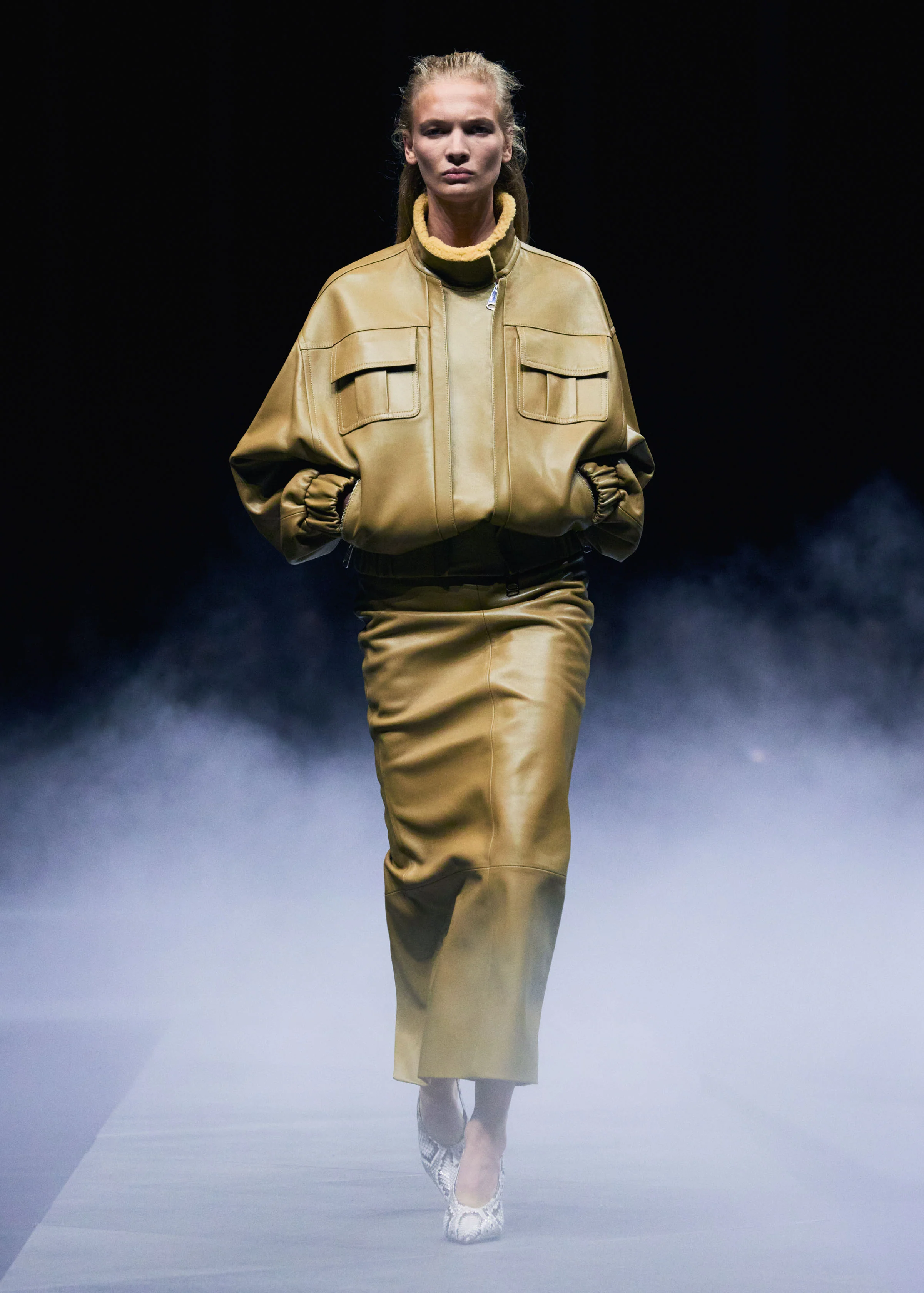 Winton Skirt in Golden Ochre - Image 7